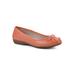 Women's Cheryl Ballet Flat by Cliffs in Tangerine Burnished Smooth (Size 11 M)