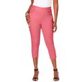 Plus Size Women's Comfort Waist Stretch Denim Capris by Jessica London in Tea Rose (Size 20) Pull On Jeans Stretch Denim Jeggings