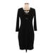 Calvin Klein Casual Dress - Sweater Dress: Black Dresses - Women's Size 6