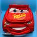 Disney Accessories | Disney Cars Lightning Mcqueen Shaped Lunchbox 10" | Color: Black/Red | Size: 10"