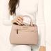 Michael Kors Bags | Michael Kors Hailee Saffiano Small Leather Satchel | Color: Cream/Pink | Size: See Listing