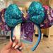 Disney Accessories | Disney Parks Joey Chou Park Icons & Attractions Tinkerbell Minnie Headband Ears | Color: Blue/Purple | Size: Os