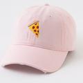 American Eagle Outfitters Accessories | Aerie | Pink Graphic Embroidered Pizza Baseball Dad Hat | Color: Pink | Size: Os