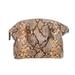 Michael Kors Bags | Michael Kors | Women's Peanut Riley Snakeskin Embossed Leather Large Satchel Bag | Color: Brown/Tan | Size: Os