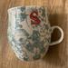 Anthropologie Dining | Anthropologie Coffee Cup Mug Homegrown Monogram Letter “S” 14oz Green Floral | Color: Green/White | Size: Os