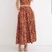 J. Crew Skirts | J. Crew - Tiered Pull-On Maxi Skirt In Vintage Vines | Color: Brown/Pink | Size: Xs