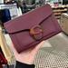 Coach Bags | Coach 4792 Tabby Chain Clutch Leather Bag Wine Nwt | Color: Red | Size: Os