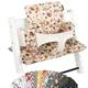 Ukje Cushion Compatible with Stokke Tripp Trapp - Soft Seat Cushion for Infants, Babies & Toddlers, High Chair Accessories, Cotton Fabric Insert, Easy to Install, Handmade in Europe (Wilde Flowers)