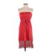 Plenty By Tracy Reese Casual Dress: Red Dresses - Women's Size P