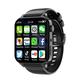 Smartwatches RAM 4GB ROM 64GB 1.99 Inch 4G Call Smart Watch GPS Wifi SIM Dual Camera Sports Men Smartwatch (Color : TK01 black, Size : 2GB RAB 16GB ROM)