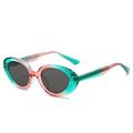 GerRit Oval Frame Hip Hop Men's And Women's Sunglasses Small Frame Trendy Commuter UV400 Driving Sunglasses Gift (Color : E, Size : 1)