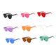 VALICLUD 9pcs Rimless Transparent Heart Glasses Fashion Sunglasses Rimless Sunglasses Womens Sunglasses Women Sunglasses Heart Sunglasses Gafas Mujer Sol Miss Women's Clothing Jelly Color