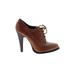 Aldo Heels: Brown Solid Shoes - Women's Size 38 - Round Toe