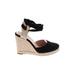 J.Crew Wedges: Black Print Shoes - Women's Size 10 - Round Toe