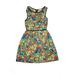 Soprano Casual Dress - A-Line Strapless Sleeveless: Green Floral Dresses - Women's Size X-Small