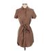 Lulus Casual Dress - Shirtdress: Brown Dresses - Women's Size X-Small