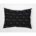 e by design Polyester Indoor/Outdoor Throw Pillow Polyester in Black | 14 H x 20 W x 6 D in | Wayfair O5PHW1646BK1-1420