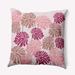 e by design Floral Polyester Indoor/Outdoor Throw Pillow Polyester in Pink | 16 H x 16 W x 6 D in | Wayfair O5PFN1621PK16-16