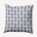 e by design Geometric Polyester Throw Pillow Polyester in Blue | 18 H x 18 W x 7 D in | Wayfair PGN1624BL40-18