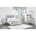 ACME Furniture Full/Double Tufted Panel Bed Wood & /Upholstered/Velvet in Brown/White | 58 H x 61 W x 81 D in | Wayfair BD01411F