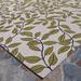 Green 70 x 48 x 0.03 in Area Rug - Couristan Dolce Floral Ivory Olive Flatwoven Indoor Outdoor Area Rug Polypropylene | Wayfair 75120045040510T