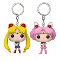 Porte-clés à souder Sailor Moon Anime pendentif de sac de couple de beurre porte-clés mignon clé