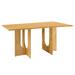 Modway Rivian Rectangular 70" Wood Dining Table Wood in Brown | 30 H x 34.5 W x 70 D in | Wayfair EEI-6593-OAK