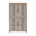 Birch Lane™ Honey Curio Cabinet Wood/Glass in Brown | 78 H x 47 W x 15 D in | Wayfair B19A48D931A54992ACF98401A738804B