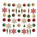 The Holiday Aisle® 50 Piece Deluxe Tree Box Reusable Container Holiday Shaped Ornament Set | 4.5 H x 4.5 W x 4.5 D in | Wayfair