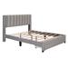 Latitude Run® Platform Bed w/ A Big Drawer Upholstered/Velvet, Wood in Gray | 45.3 H x 64.5 W x 84.2 D in | Wayfair