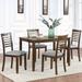 Wildon Home® Deshan 4 - Person Dining Set Wood/Upholstered in Brown | 30 H x 28.5 W x 45.5 D in | Wayfair 85E7653296394195A02CD783CFCB9A5A