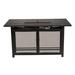 Latitude Run® Avonni 36" H x 35.8" W Aluminum Wood Burning Outdoor Fire Pit Table Aluminum in Brown/Gray | 36 H x 35.8 W x 63.8 D in | Wayfair