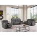 Latitude Run® Achouhada 3 Piece Faux Leather Reclining Living Room Set Faux Leather in Brown | 41 H x 85.03 W x 38.97 D in | Wayfair Living Room Sets