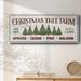 Loon Peak® Christmas Tree Farm Framed On Canvas Print Canvas, Solid Wood in Green | 24 H x 60 W x 1.5 D in | Wayfair