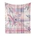 Gracie Oaks Bedonia Romantic Soft Floral Fleece Throw, Polyester | 50" W x 60 " L | Wayfair 8D0EDF83C73D4973A5FB6986AC35D92A
