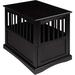 Tucker Murphy Pet™ Wooden Medium Pet Crate, End Table, Walnut, 27.50" X 20.00" X 24.00" Wood in Black | 24 H x 20 W x 27.5 D in | Wayfair