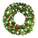 Queens of Christmas 60” Lighted Wreath in Green/White | 8 H x 60 W x 60 D in | Wayfair GWBM-06-CDY-LWW