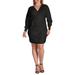 Ursa Long Sleeve Wrap Sweater Minidress