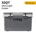 RTIC 52 QT Ultra-Light Hard-Sided Ice Chest Cooler Dark Grey And Cool Grey Fits 76 Cans