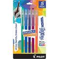 PILOT FriXion ColorSticks Erasable Gel Ink Stick Pens Fine Point Kelly Green/Blue/Purple/Magenta/Salmon Pink Inks 5-Pack (32443)