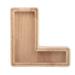 FRCOLOR Wooden Piggy Bank Decorative Coin Storage Box Letter Shaped Saving Pot for Home