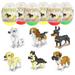 Holydeck 6 Pack Dog SE33 Building Blocks in Easter Eggs Creative Game Toy for Kids Easter Party Favors Basket Stuffers Fillers(Dog)