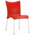 Resin Dining Chair Red