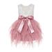 Ekidsbridal Tiered Tulle Lace Back Flower Girl Dress Beauty Pageant Junior Bridesmaid Gown for Toddlers LG6 8