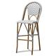 Baxton Studio Indoor and Outdoor Stackable Bar Stool by Grey