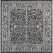 JONATHAN Y JONATHAN Y Palazzo Vine and Border Textured Weave Indoor/Outdoor Area Rug 5 Square - Black/Grey