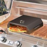 Warranty Company Moasis 12 Portable Outdoor Grill Top Pizza Oven with Thermometer for Charcoal Grill Gas Grill Propane Grill