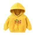 Elainilye Fashion Christmas Sweatshirt Toddler Baby Boy s Girl s Hoodie Children s Casual Print Sweatshirt For The Baby Gift Yellow