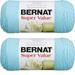 Spinrite Bernat Super Value Solid Yarn - Cool Blue 1 Pack of 2 Piece