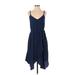 Gap Cocktail Dress V Neck Sleeveless: Blue Print Dresses - Women's Size 2